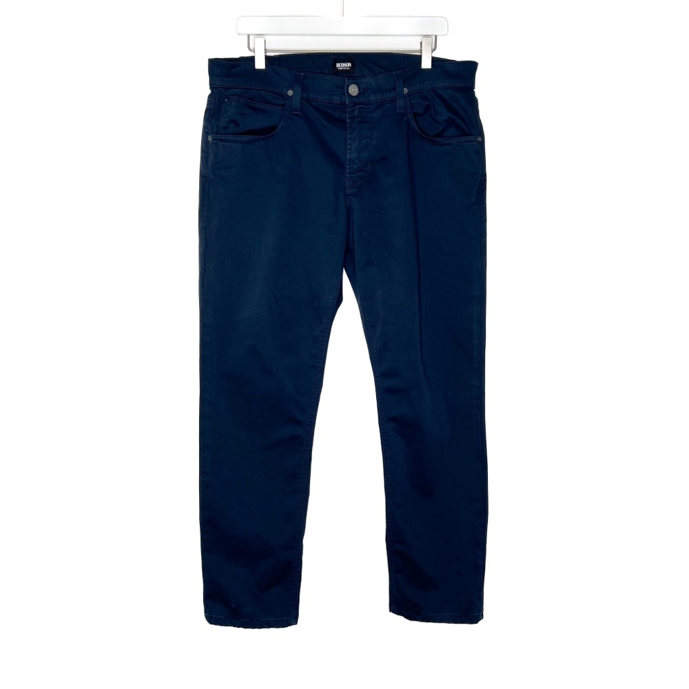 Hudson Pants Straight Leg Relaxed Casual Pants Dark Navy